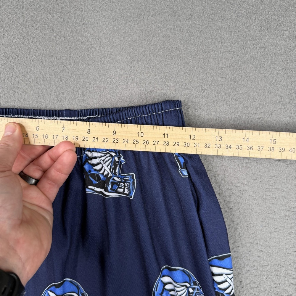 T-Birds Pajama Pants Mens XS Blue Football Helmet Print Lounge Sleep Pajamas - Picture 5 of 11